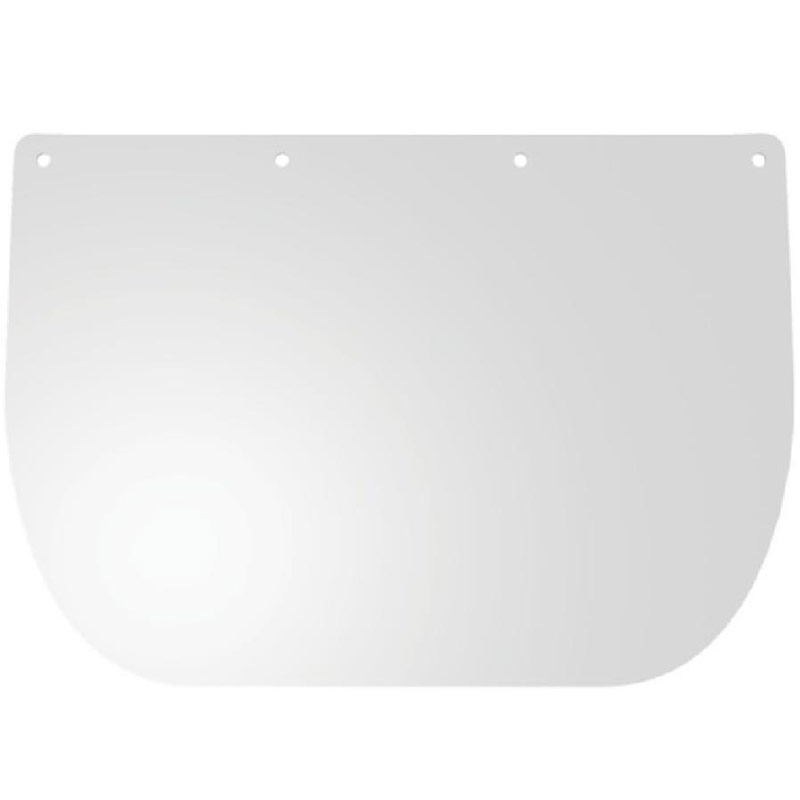Ecran transparent pentru masca protectie ochi, 28x19cm, unica folosinta, plastic, anti-ceata - 10 bucati